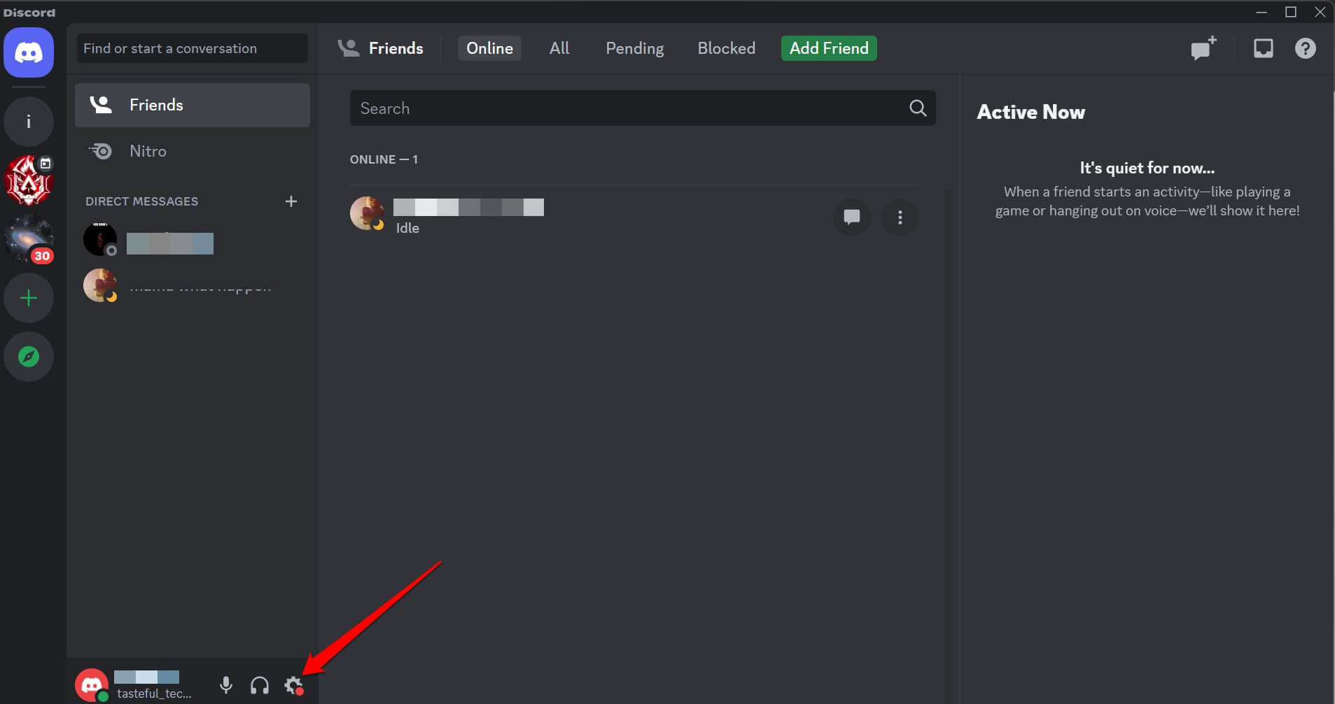 discord settings for PC 
