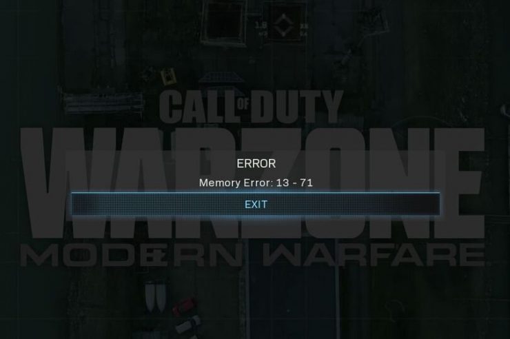 Fix COD Warzone Memory Error 13-71