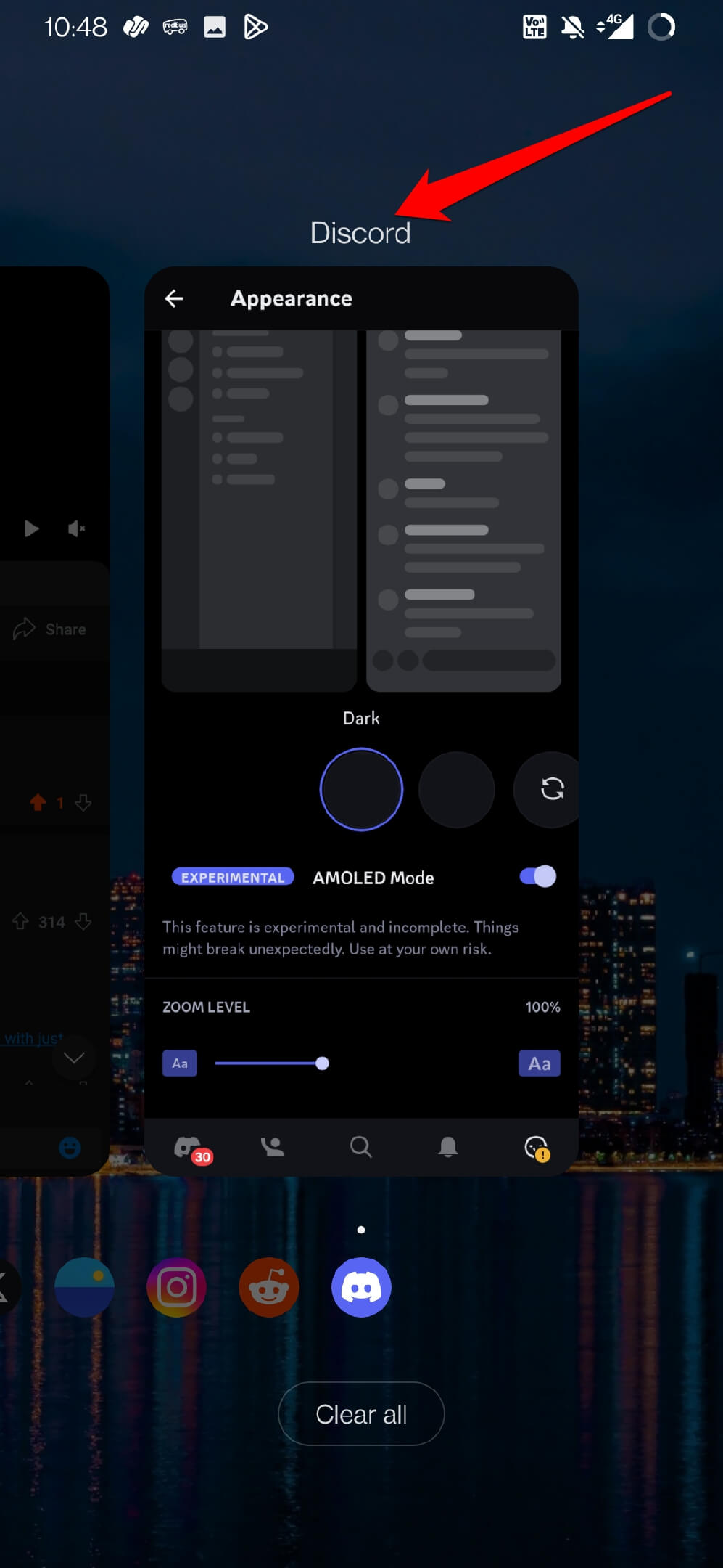 force close Discord 