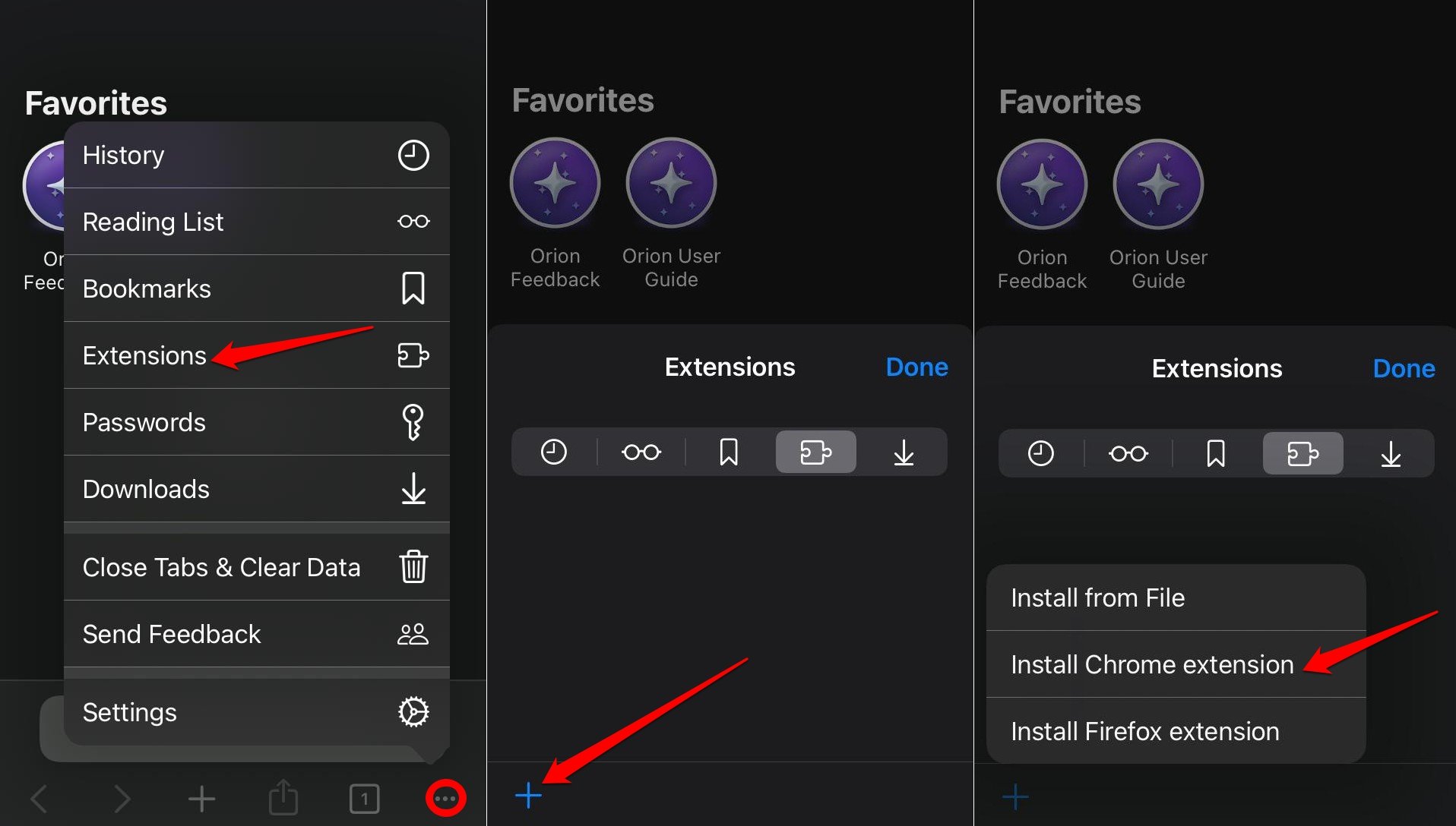 how to install chrome extension on iOS