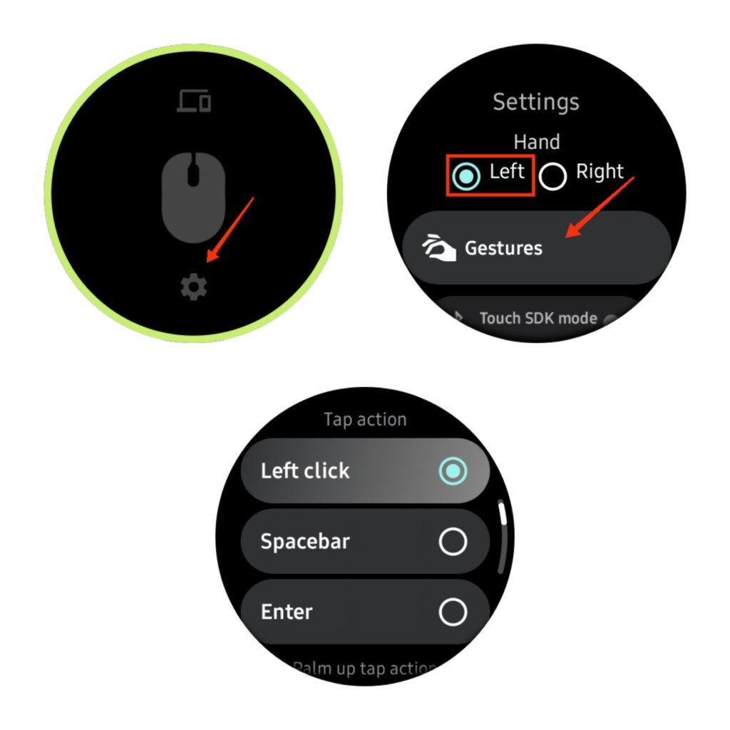 go to settings and customize the gesture actions > left click