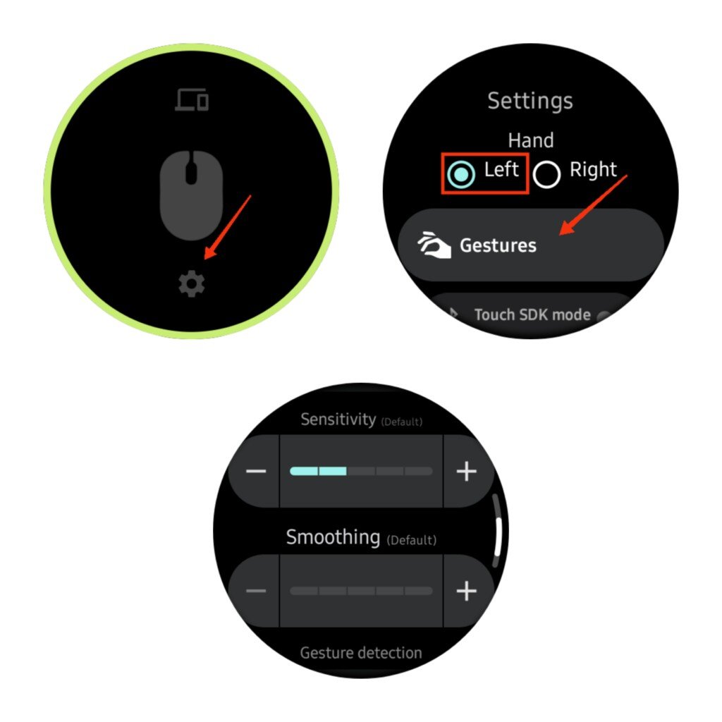 adjust the sensitivity and smoothness of the cursor