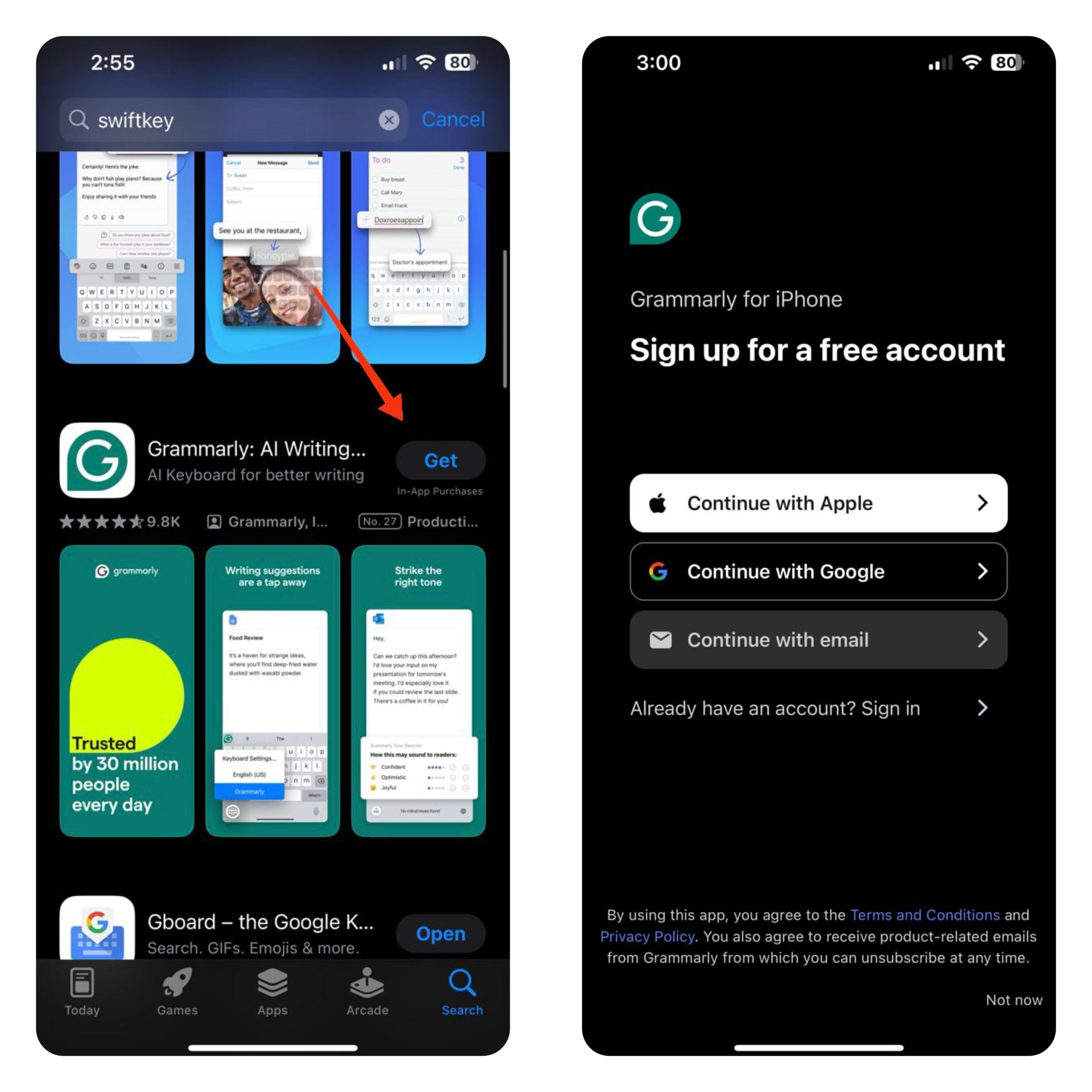 install Grammarly