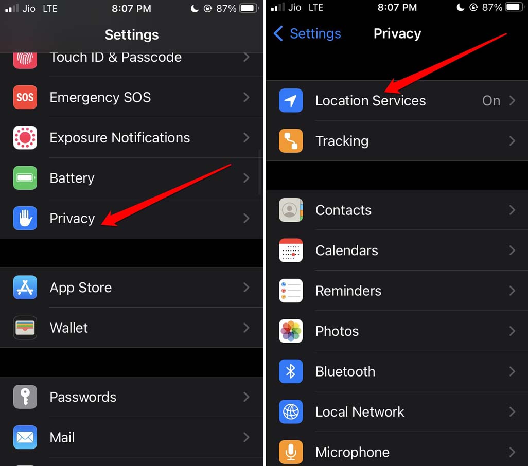 location services iOS
