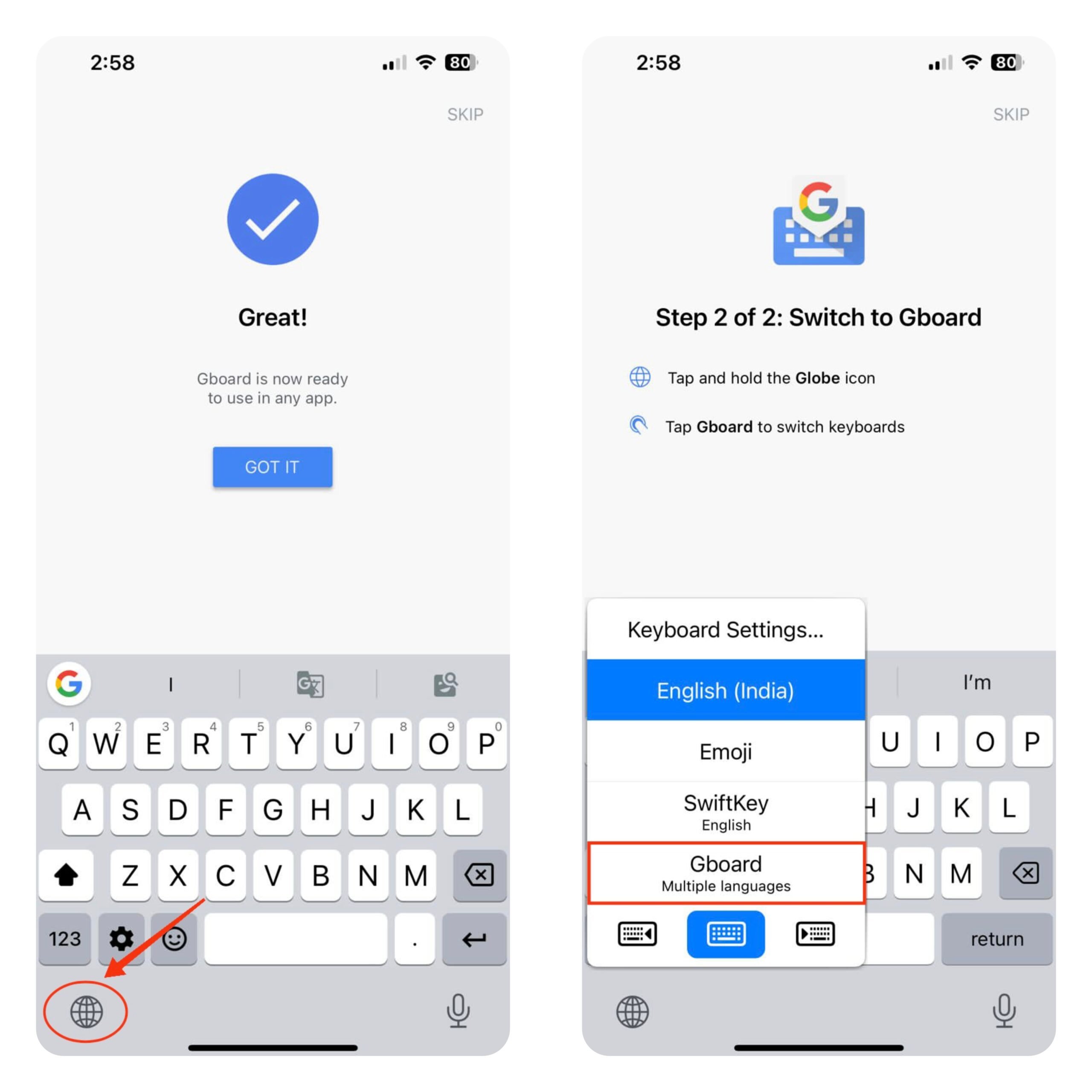 select Gboard