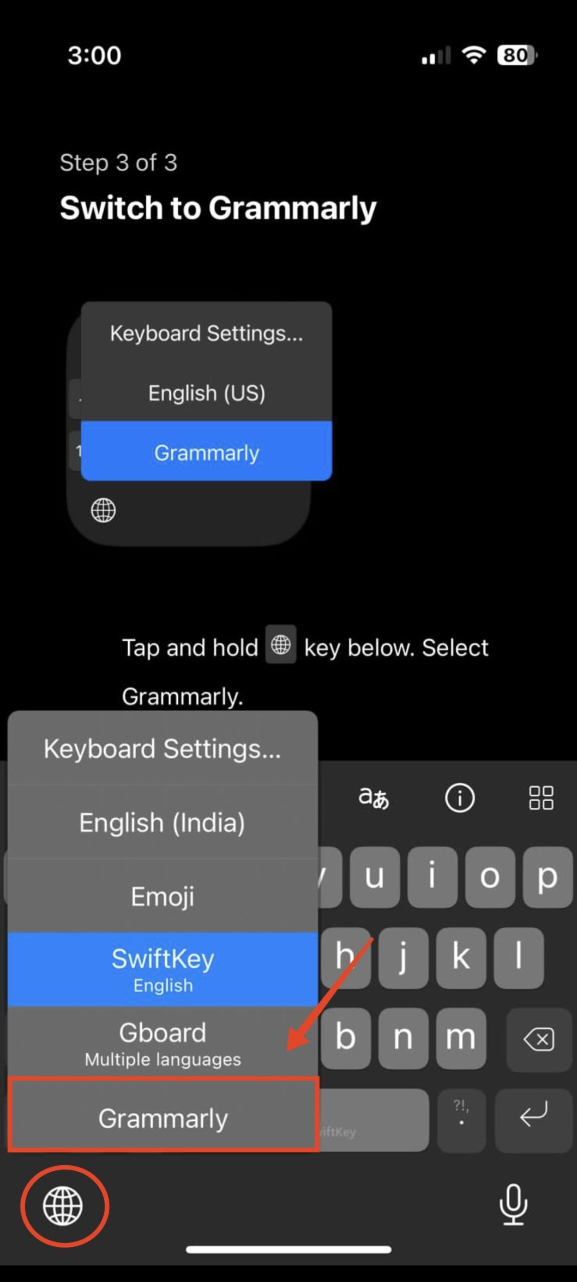 Select Grammarly