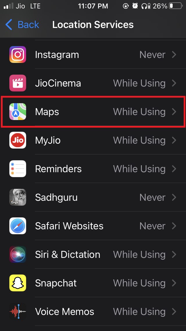 select Maps