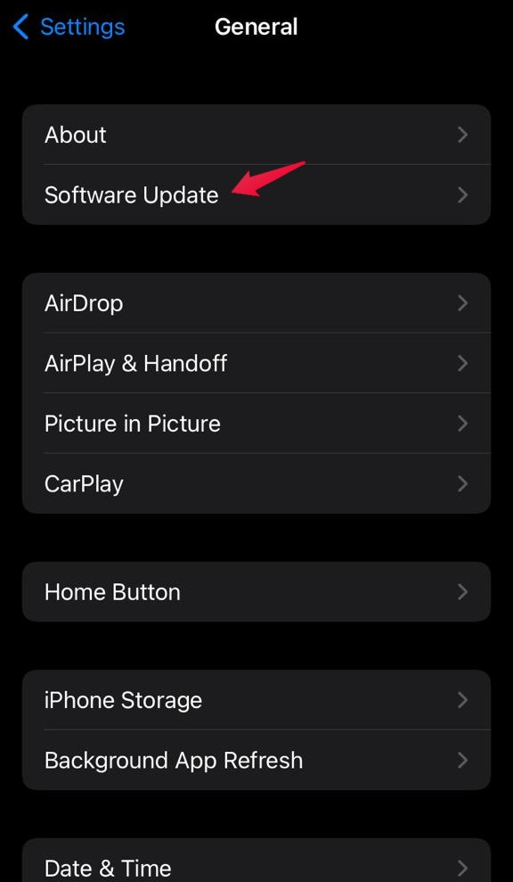 Software Update