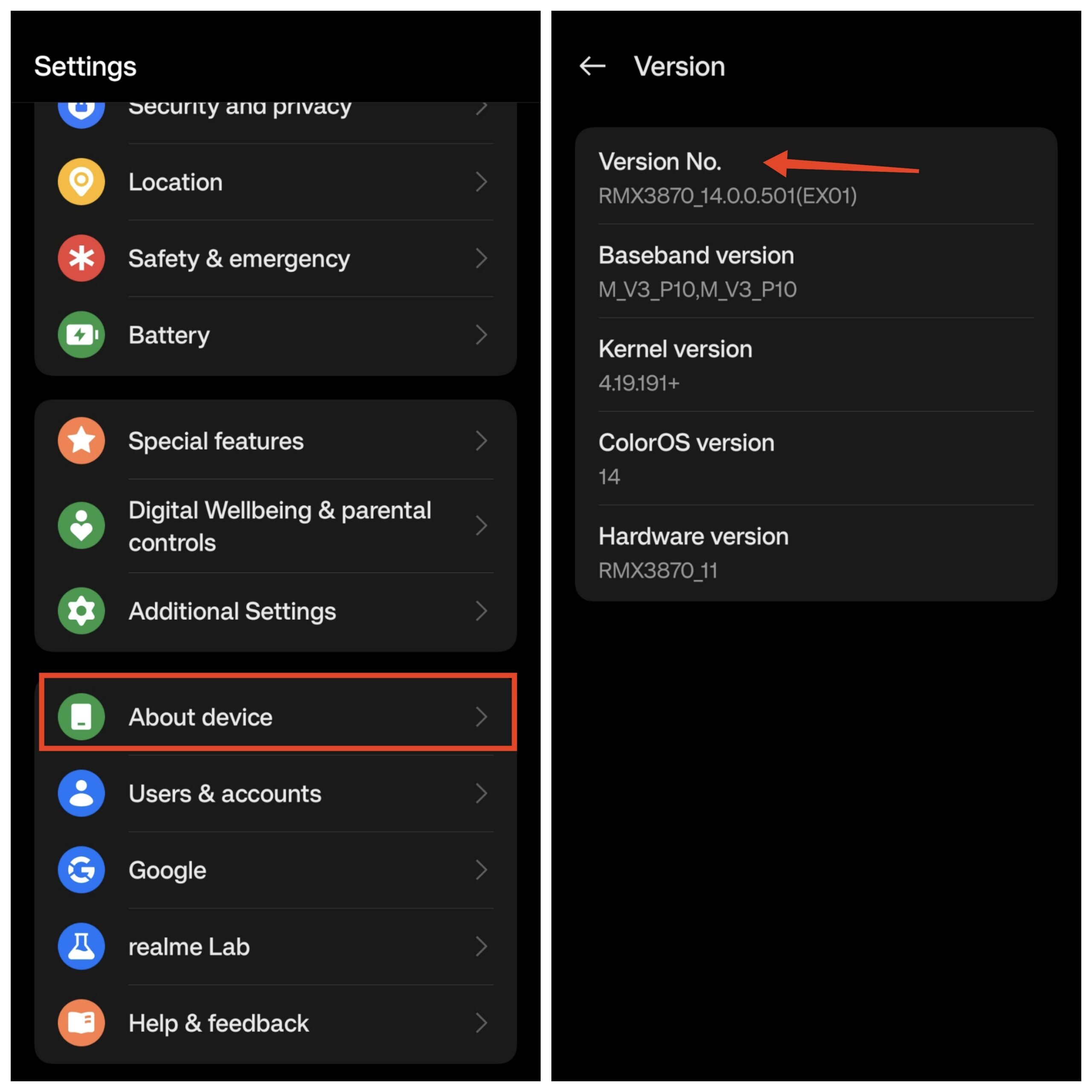 tap on the software version multiple times