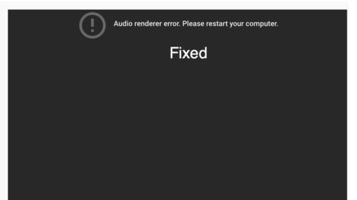 YouTube Audio Renderer Windows 11 Fix