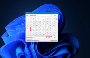 Choose the Degree symbol and click Select button