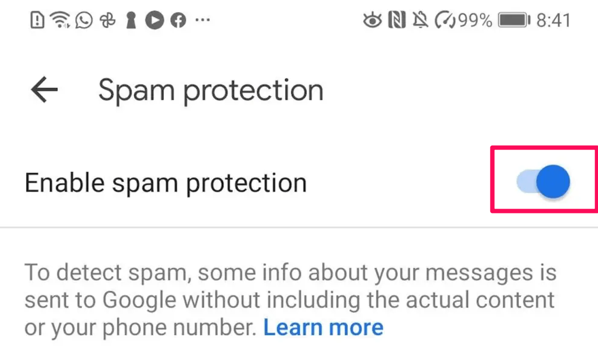 Filter Out Spammers