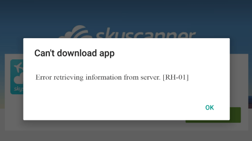 Fix Play Store Error RH-01 Error Retrieving Information from Server