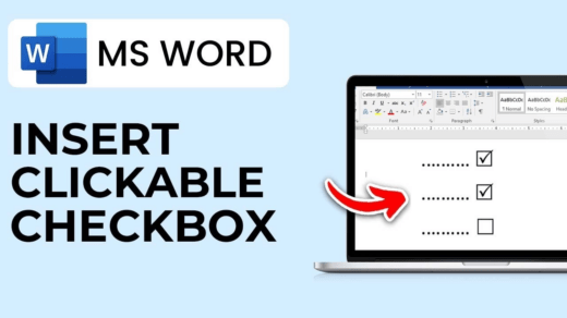 How to Add Checkboxes to Word Document 1