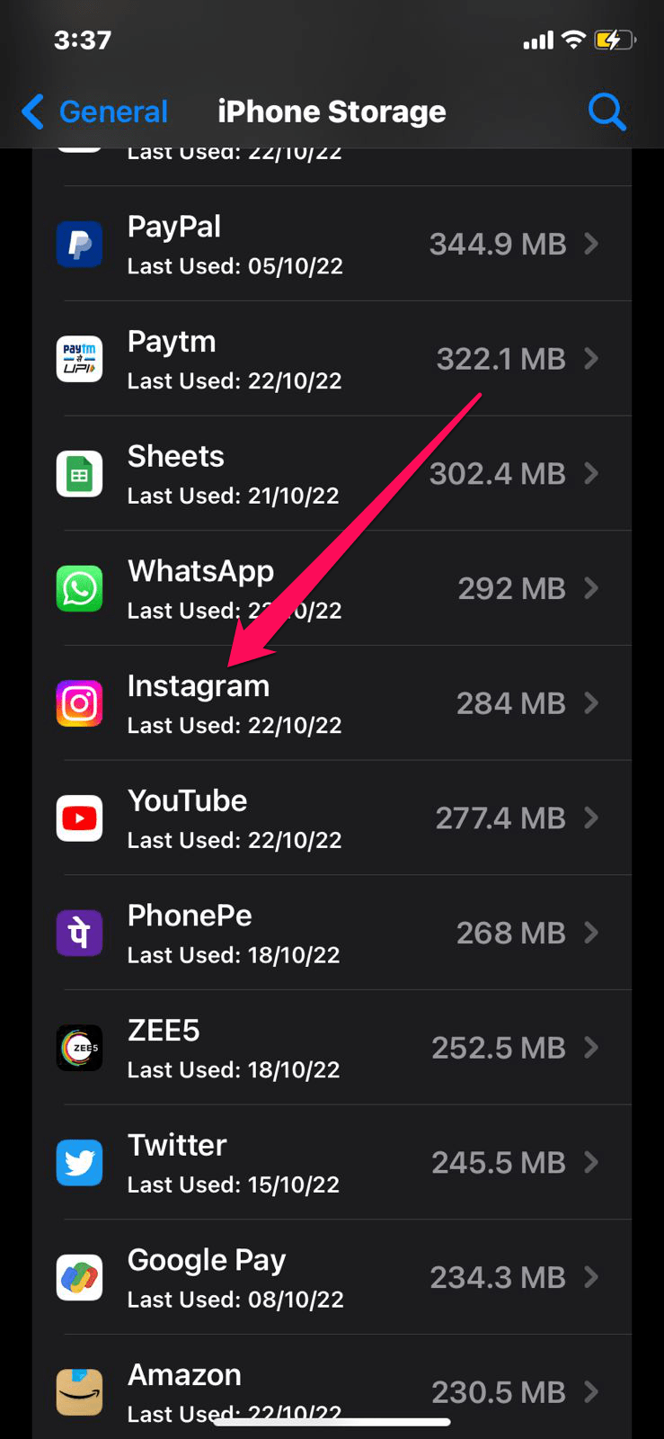 Offload Instagram