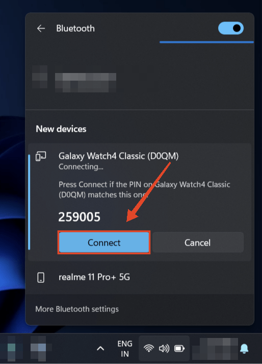Connect the Galaxy Watch