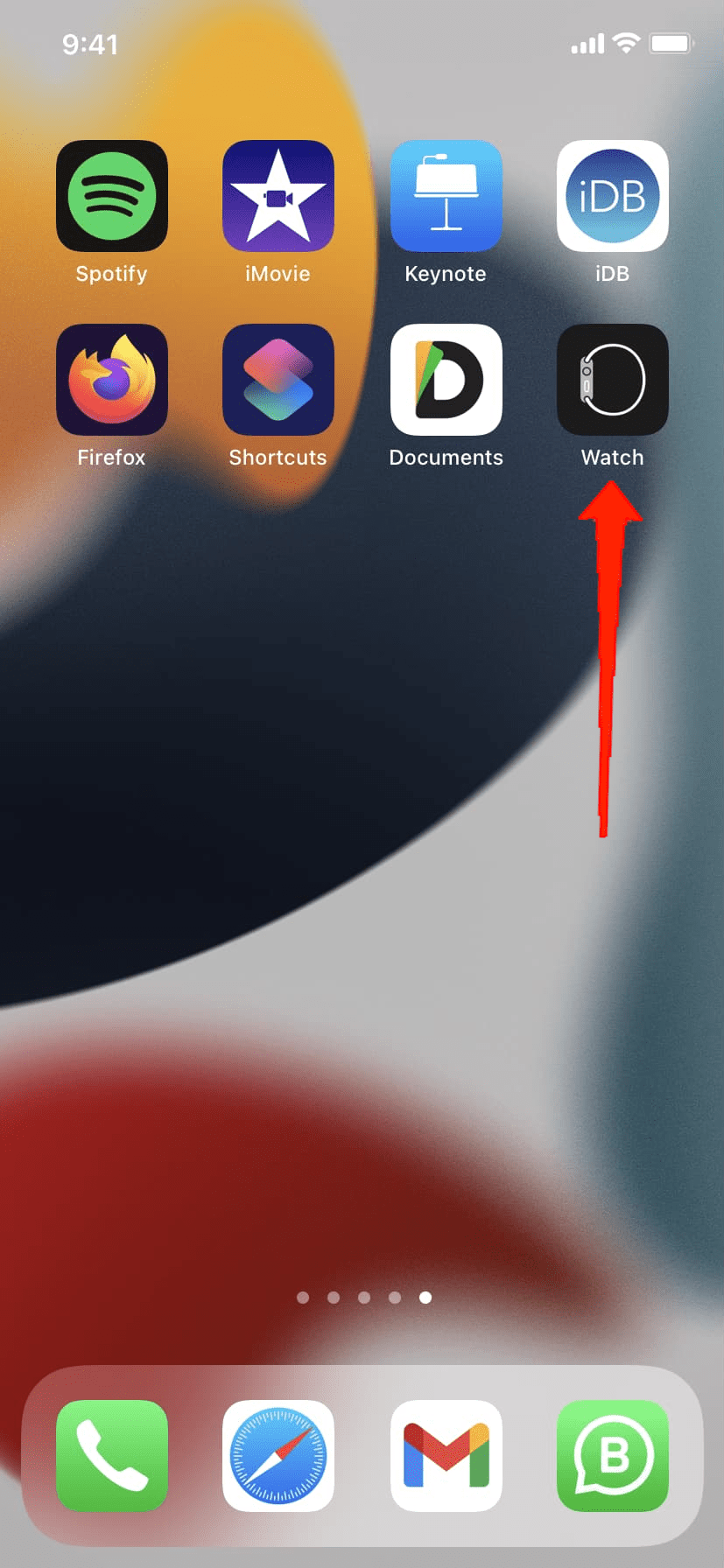Open the Watch app on your iPhone.