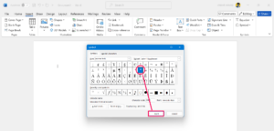 Choose Degree symbol and Click Insert 