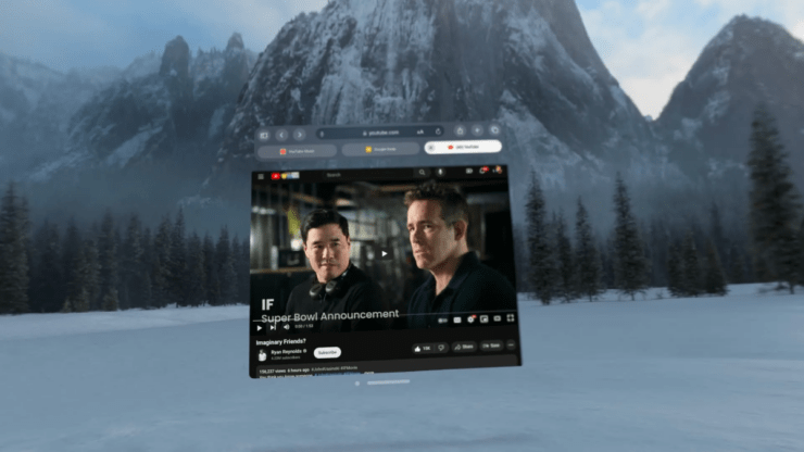 Watch YouTube on Apple Vision Pro